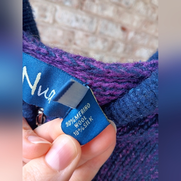 Nua Wool & Silk Blend Hooded Zip-up - Picture 3 of 8